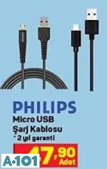 PHİLİPS MİCRO USB ŞARJ KABLOSU PHİLİPS MİCRO USB ŞARJ KABLOSU
